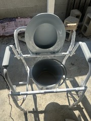 Steel Drop-Arm Commode G1-301DX1 Toilet By Guardian