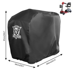 XYZCTEM 600D Waterproof Scooter Cover Black Power 48 inch Length,