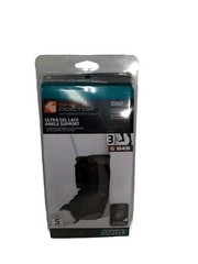 Shock Doctor Ultra Gel Lace Ankle Support – Black, Left & Right, SMALL, 8″-8.5″