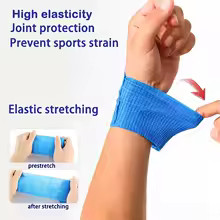 10PCS Self Adhesive Athletic Tape Elastic Bandage Sports Wrap 2.5 5 10cm