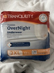 Tranquility Premium OverNight Pull On Underwear 2XL / 62-80in Pack of 12