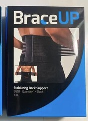 BraceUP Stabilizing Back Support B601 Black S/M XXL SEALED NEW FAST SHIPPING