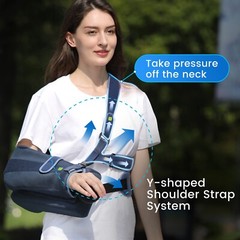 VELPEAU Arm Slings Shoulder Abduction Sling Rotator Cuff Immobilizer with Pillow