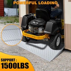 VNN 29″ x 48″ Shed Ramp 1500LB Capacity Anti-Slip Punch Plate Ramp for ATV (2PC)