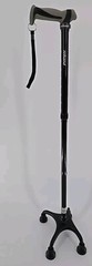 Rehand Walking Cane Foldable Adjustable Tool Collapsible Black All Terrain