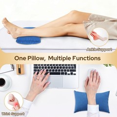 SweetSlubr Small Travel Pillows – 2 Pack, 7″x11″ Mini Neck 11“×7“, Blue