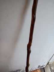 Handmade Brown Wood Walking Cane Stick for Adult & Senior Support