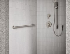 New! KOHLER Ealing 42 in. Grab Bar in Brushed Nickel 300 LBS Load REC32755-BN