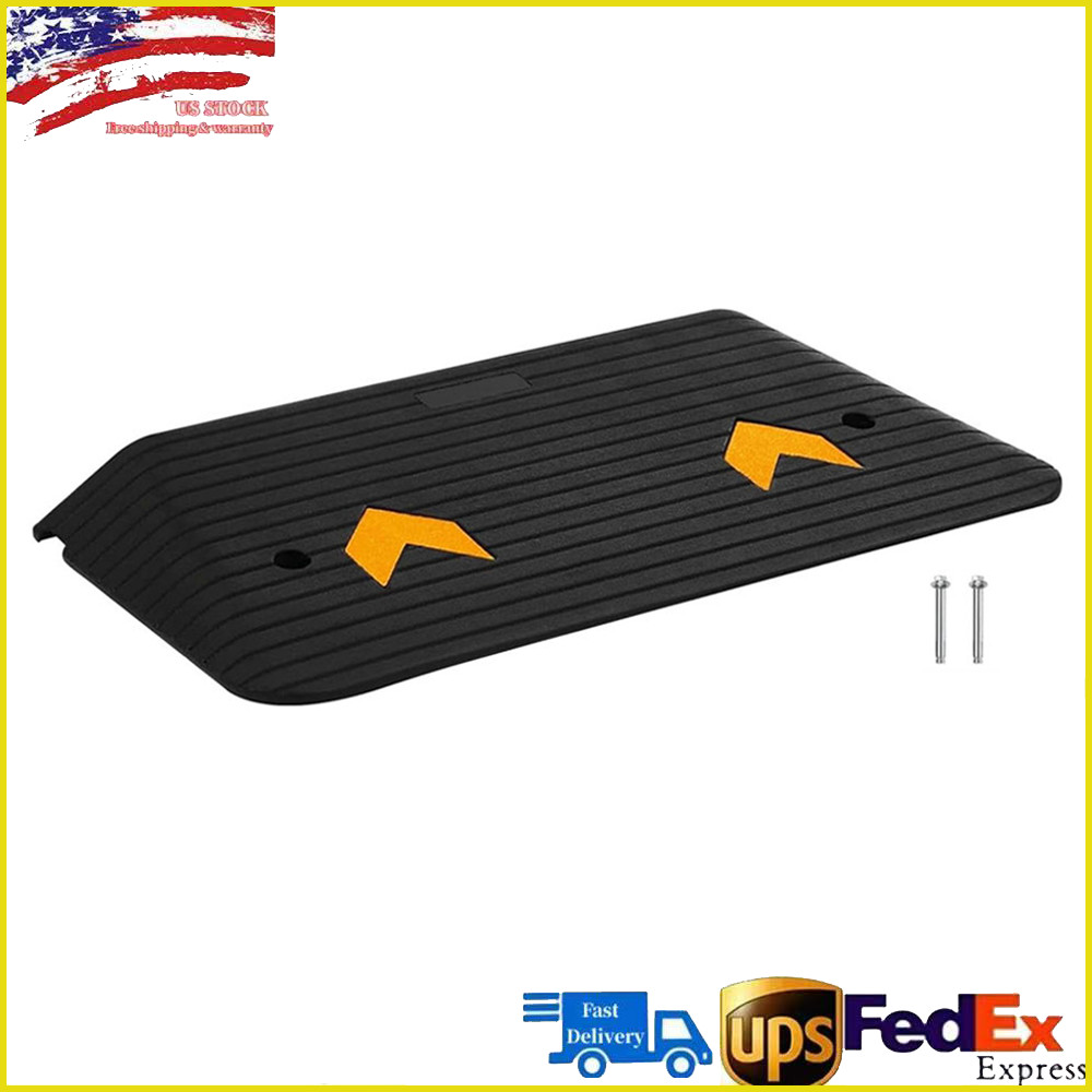 Rubber Threshold Ramp 4″ Rise Doorway 33000LBS for Wheelchair Mobility Scooter