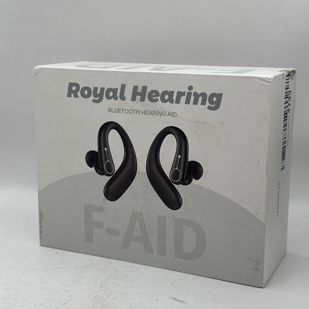 Royal Hearing , Hearing Aids for Seniors with Bluetooth F-AID Black With Case