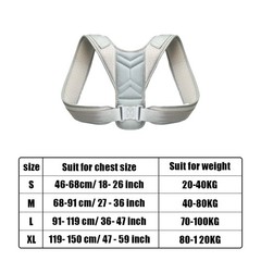 Adjustable Posture Corrector Back Shoulder Support Correct Brace Belt Men Women