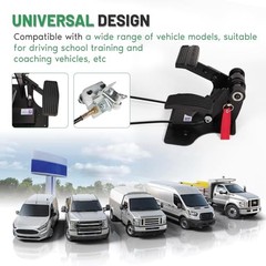 Universal Passenger Side Dual Control Gas and Brake Pedal, Right Hand Drive