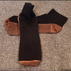 Compression Socks New for Women and Men Arch Support Ankle Height Black Brown