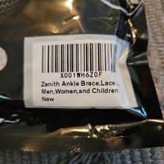 New in package~Zenith Ankle Brace Lace up~ size medium black