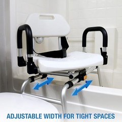 360lb Capacity Swivel Shower Chair DMI Transfer Bench
