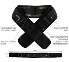 Sacroiliac Hip Belt for Sciatica Relief | Pelvic & Lower Back Pain Support, Blac