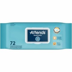 Attends Washcloth Large 8“ x 12-1/2“ #WCCP1000 “ 4 Packs of 72“