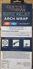 Copper Fit Plus Arch Wrap Rapid Relief with Gel Pack Adjustable Fit One Size New