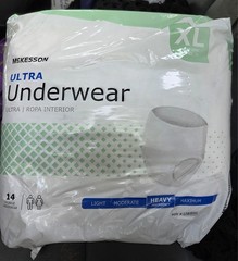 McKesson Adult Disposable Pull On Up Underwear Diapers XL Heavy Absorbency 14 Ct