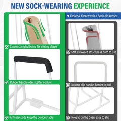 Easy-to-Use Compression Sock Aid for Seniors | Complete Dressing Set Included