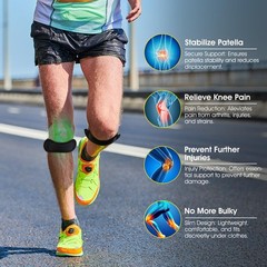 Knee Brace Support Patella Stabilizer Strap Arthritis Running Tendon Pain Relief