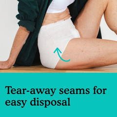 Because Overnight Pull Ups Adult Incontinence Underwear S/M 20 Count