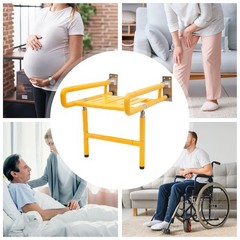 Wall Mounted Fold Up Bath Seat Shower Chair Folding Shower Seat Bathroom 440lbs