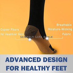 Calf High 3 Pairs Compression Socks for Women Men Gradient Improve Energy 20mmHg
