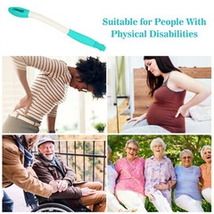 Toilet Aid Wiper Self Assist Bathroom Bottom Butt Wipe Helper Wand Long Aid ABE