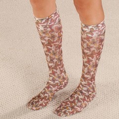 Celeste Stein Therapeutic Compressions Knee Length Women’s Socks -Butterflies