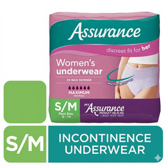 Assurance Women’s Incontinence Postpartum Underwear Maximum Absorbency 52 count