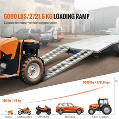 6000lb 72″x15″ Aluminum Loading Ramps for Truck SUV ATV UTV Heavy Duty