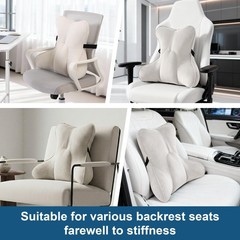 Lumbar Support Pillow(Pat. Pend) – Multi-Functional Ergonomic Back Cushion fo…