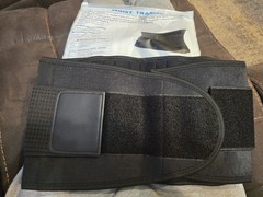 ZOUYUE Adjustable Lumbar Support Belt Neoprene Back Brace CE RoHS ASTM Black