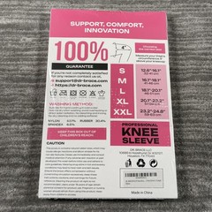 Dr. Brace Knee Sleeve XL Black Professional Compression 2 Pack Stabilizers