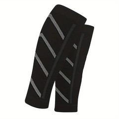 1 Pair Compression Calf Sleeves Breathable Nylon Blend Supportive Design for Run