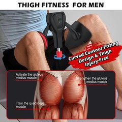 3rd Gen Thigh-Train 0-100 lbs Adjustable Resistance Inner Thigh Train Black