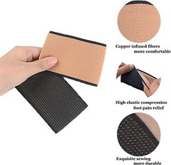 Copper Compression Arch Plantar Fasciiti Support Sleeves Foot Brace Pain Relief