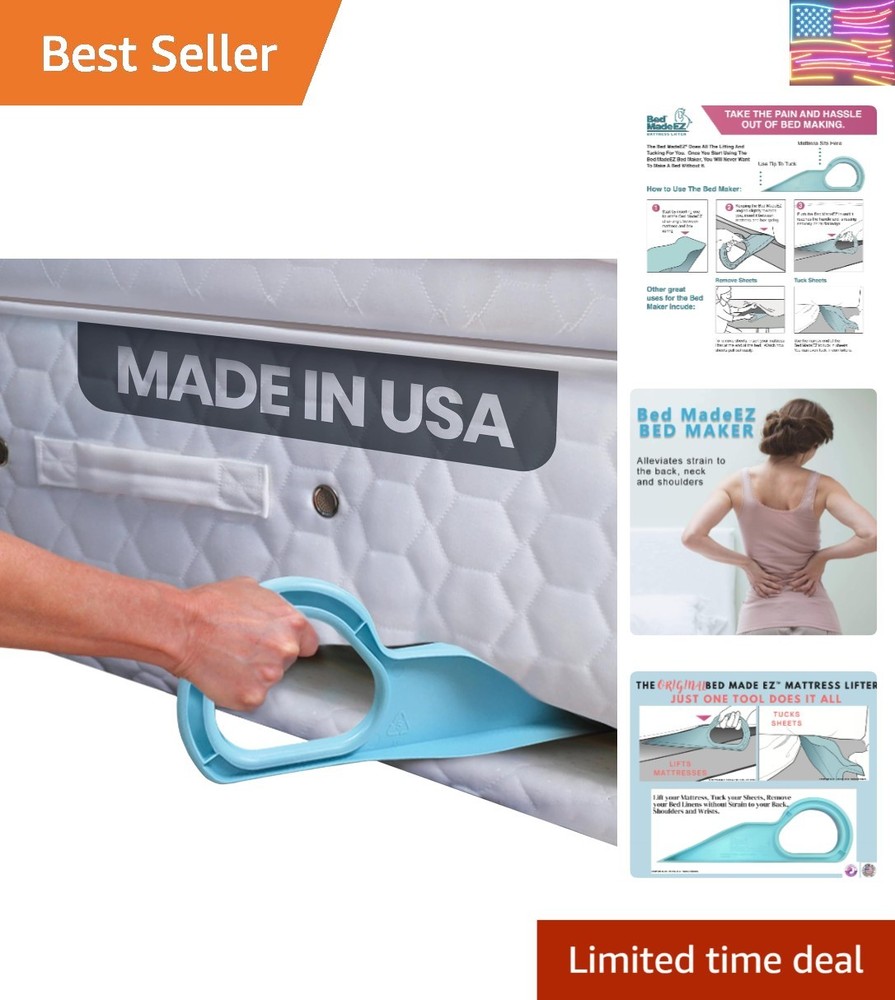 Mattress Lifter & Bed Maker Tool for Changing Bed| Patented & | Lifts & Hold…