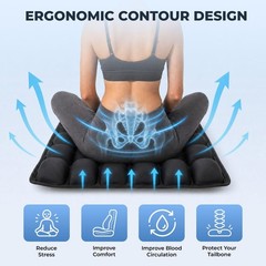 Portable Inflatable Seat Cushion for Travel | Adjustable Air Cushion for Flights