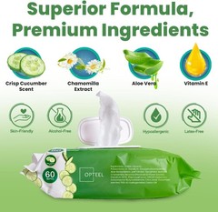 Disposable Washcloths for Adults 720 Count Extra Large with Aloe & Vitamin E