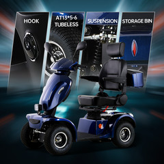 1000W 4-Wheel Heavy Duty Mobility Scooters w/ 16″ Tire for Seniors 500lbs 15MPH
