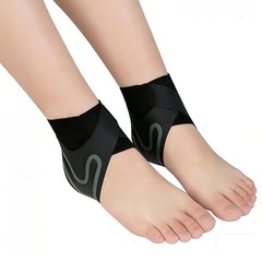 Lescenry Adjustable Ankle Brace for Men & Women (2-Pack, Large) – Breathable &
