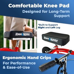 KneeRover® Jr All Terrain Knee Scooter Red – Refurbished