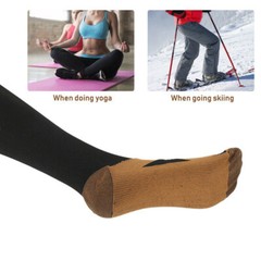 3 Pairs Compression Socks Copper Fit Knee High 20-30mmHg Energy Support Recover