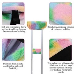 4-Pack Premium Fluffy Crutches Padding, Ultra-Soft Breathable Multicolor