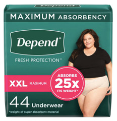 44 Count Depend Fresh Protection Adult Incontinence & Postpartum Bladder Leak