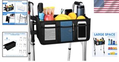 Elegant Foldable Walker Basket – 16.5” x 5.7” with Tipping Prevention Features