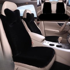 Faux Rabbit Fur Plush Car Seat Cushion Winter Warm Universal‑Fit Pad