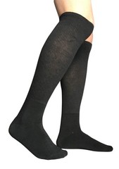 SYOLLAVE Extra Width Diabetic Socks for 2 Pair (Pack of 1), Black (2 Pairs)